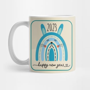 happy new year cute bunny Mug